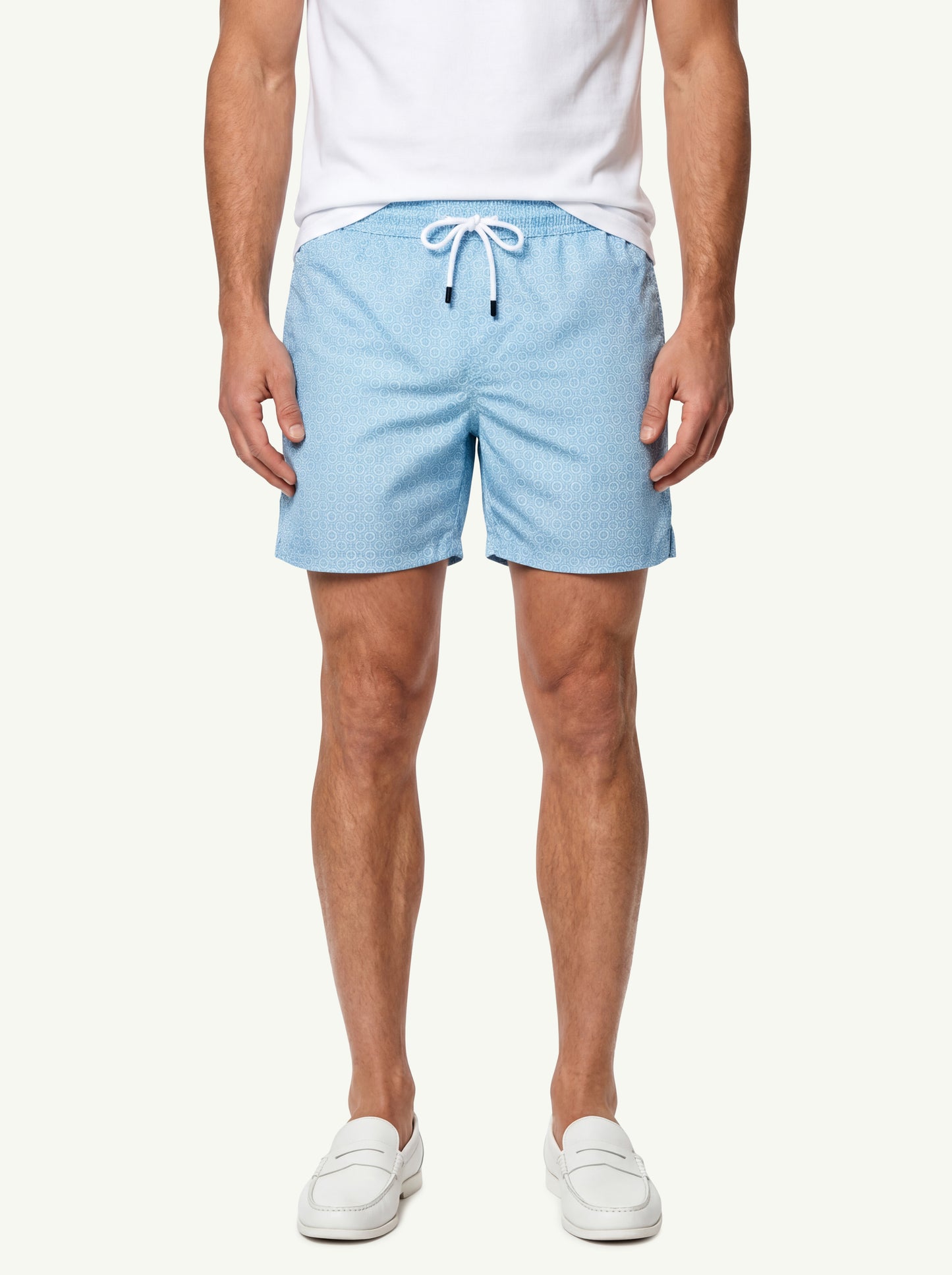  Fedeli Men's Printed Madeira Airstop Swim Trunks Verde - 1