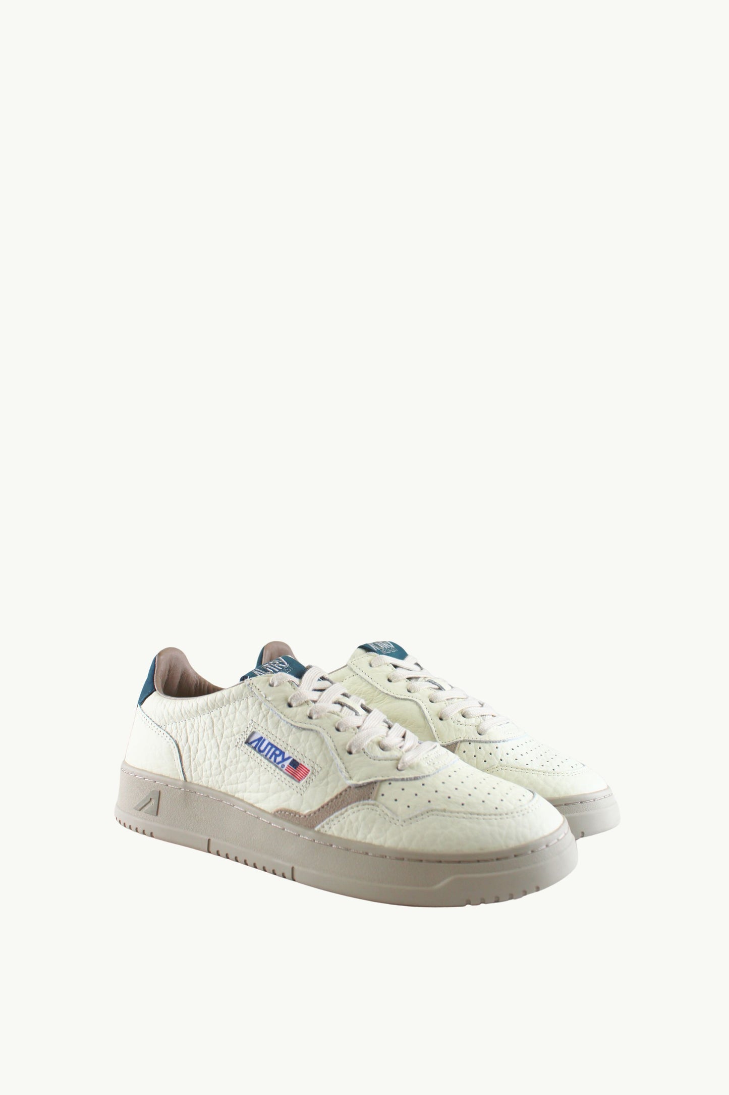  Autry Medalist Low Man Nabuk Eleph Suede Bianco - 2