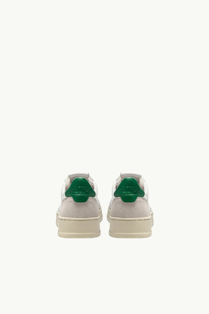 Autry Sneakers Medalist Low Man Leat Suede Men's Bianco - 3