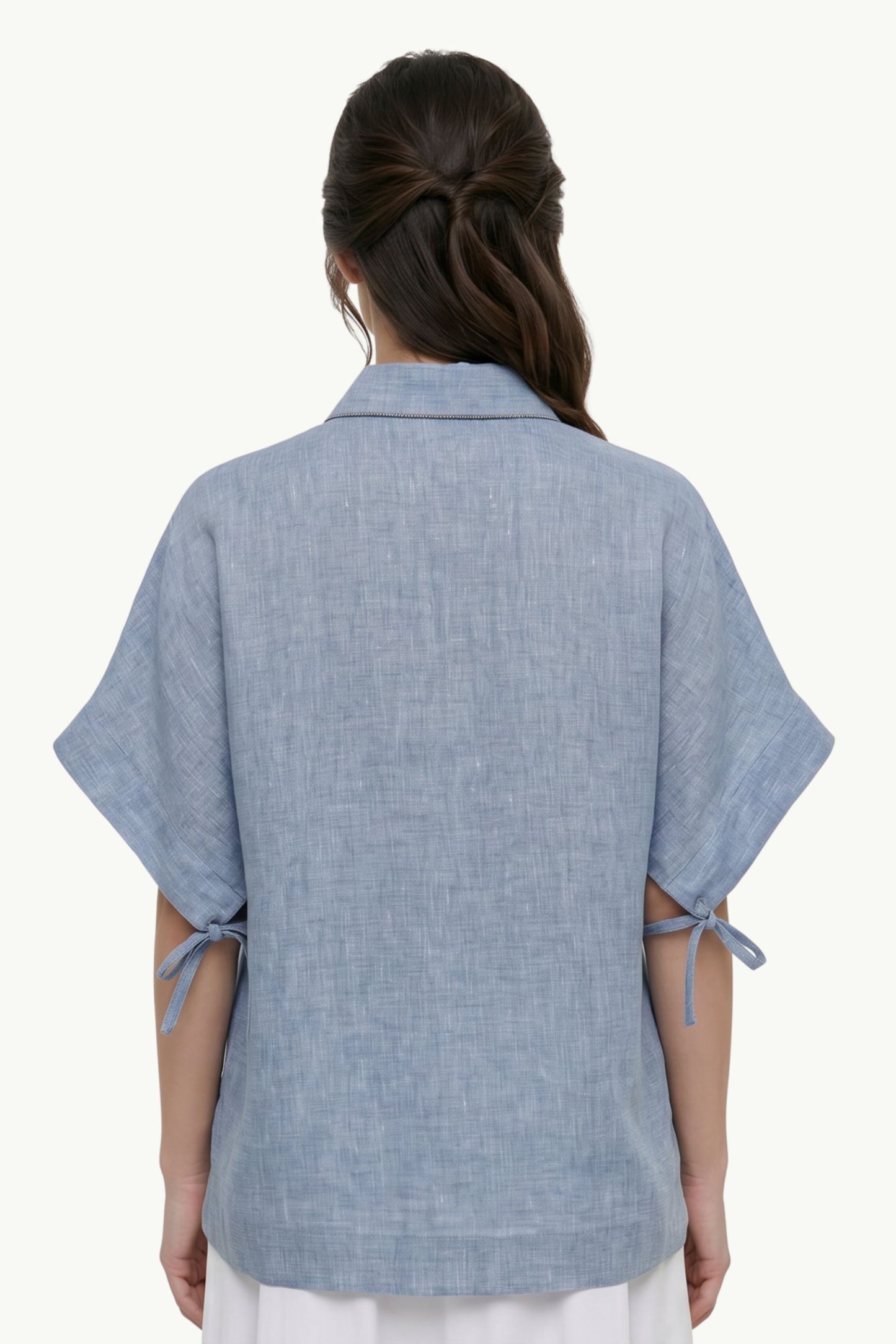  Peserico Camicia Tela Leggera Blu - 2