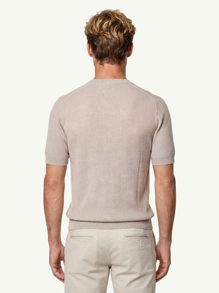 Maglia Girocollo Costine Mm Cotsilk  Uomo Dote-2
