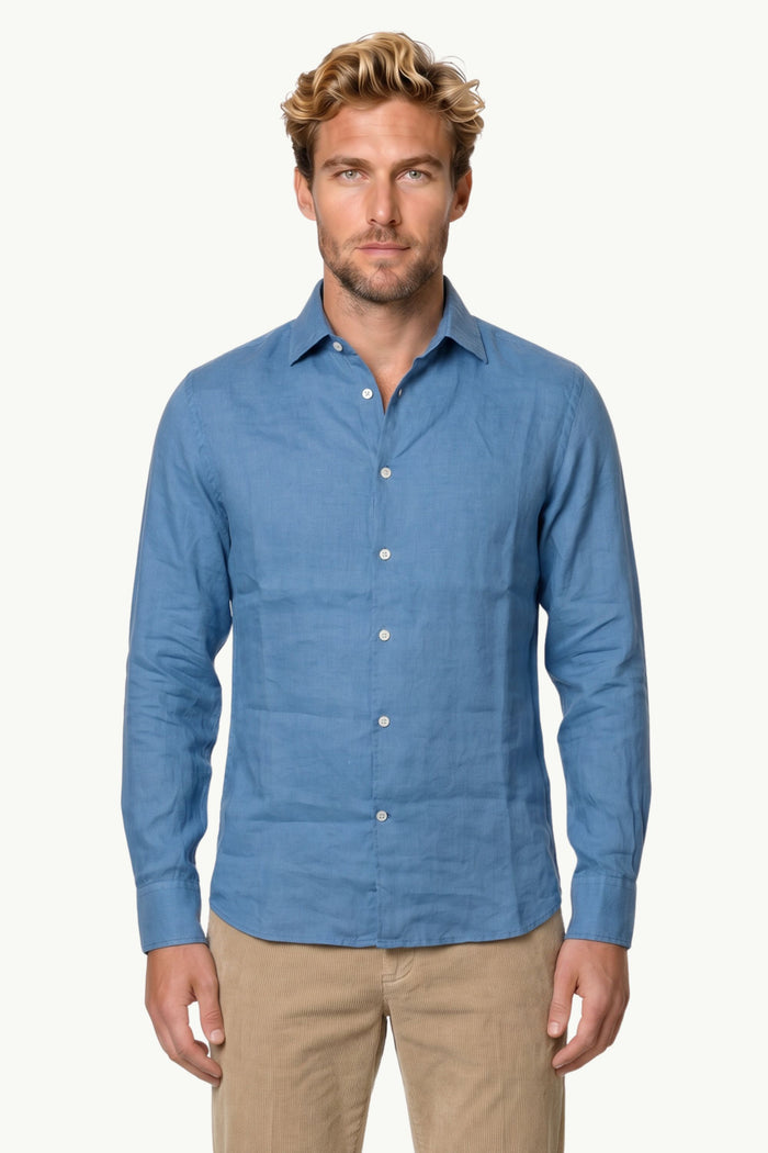 Camicia Lino Uomo Mc2 Saint Barth
