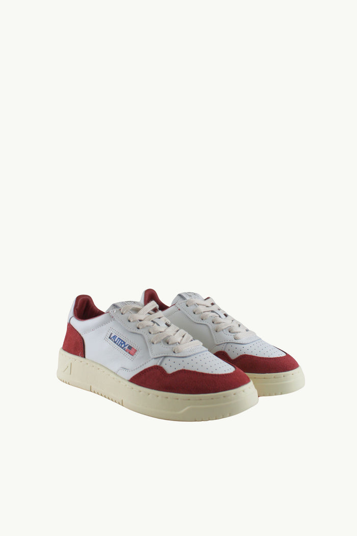  Autry Medalist Low Wom Soft Leat Suede Bianco - 2