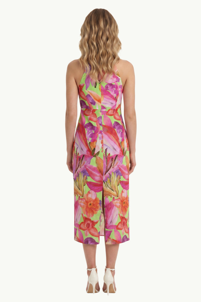 Artsy Flora Green Sleevess Midi Dress Donna Farm Rio-2