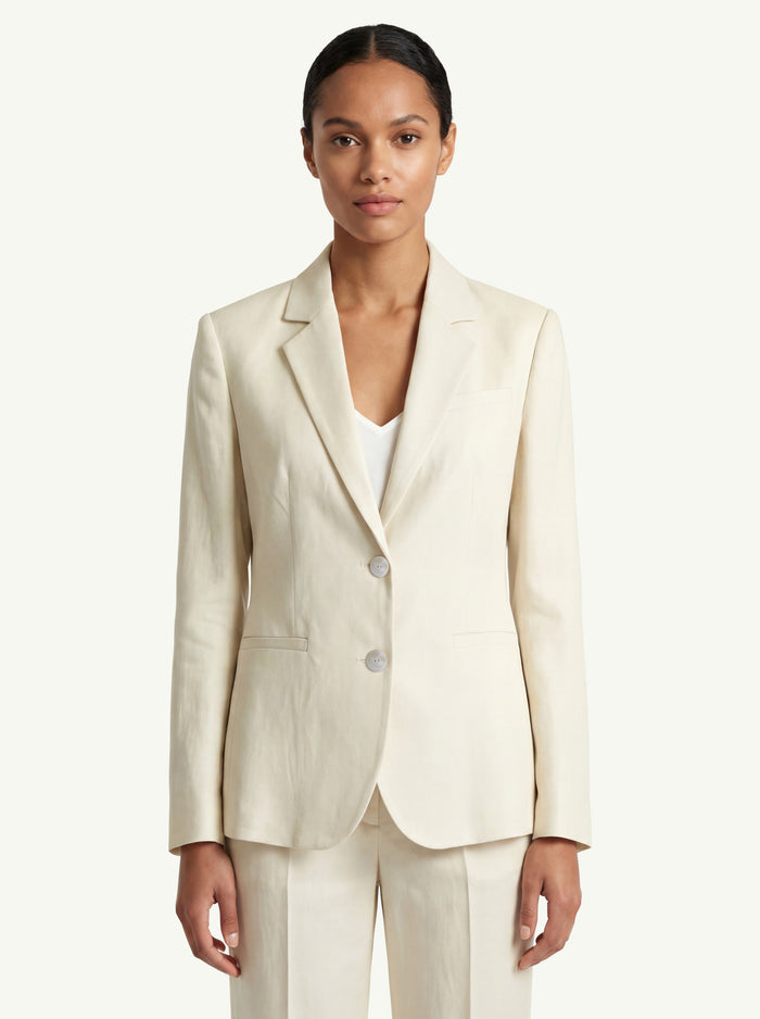 Dondup Blazer Slim In Twill Beige - 3