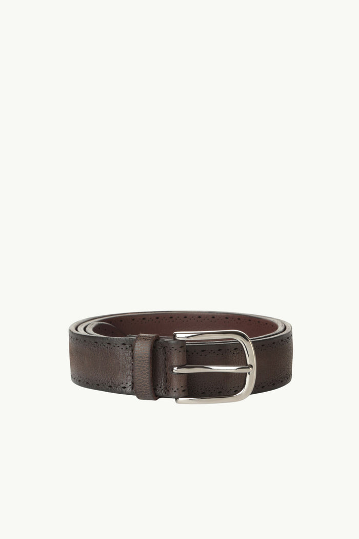 Cintura Chevrette In Pelle Uomo Orciani