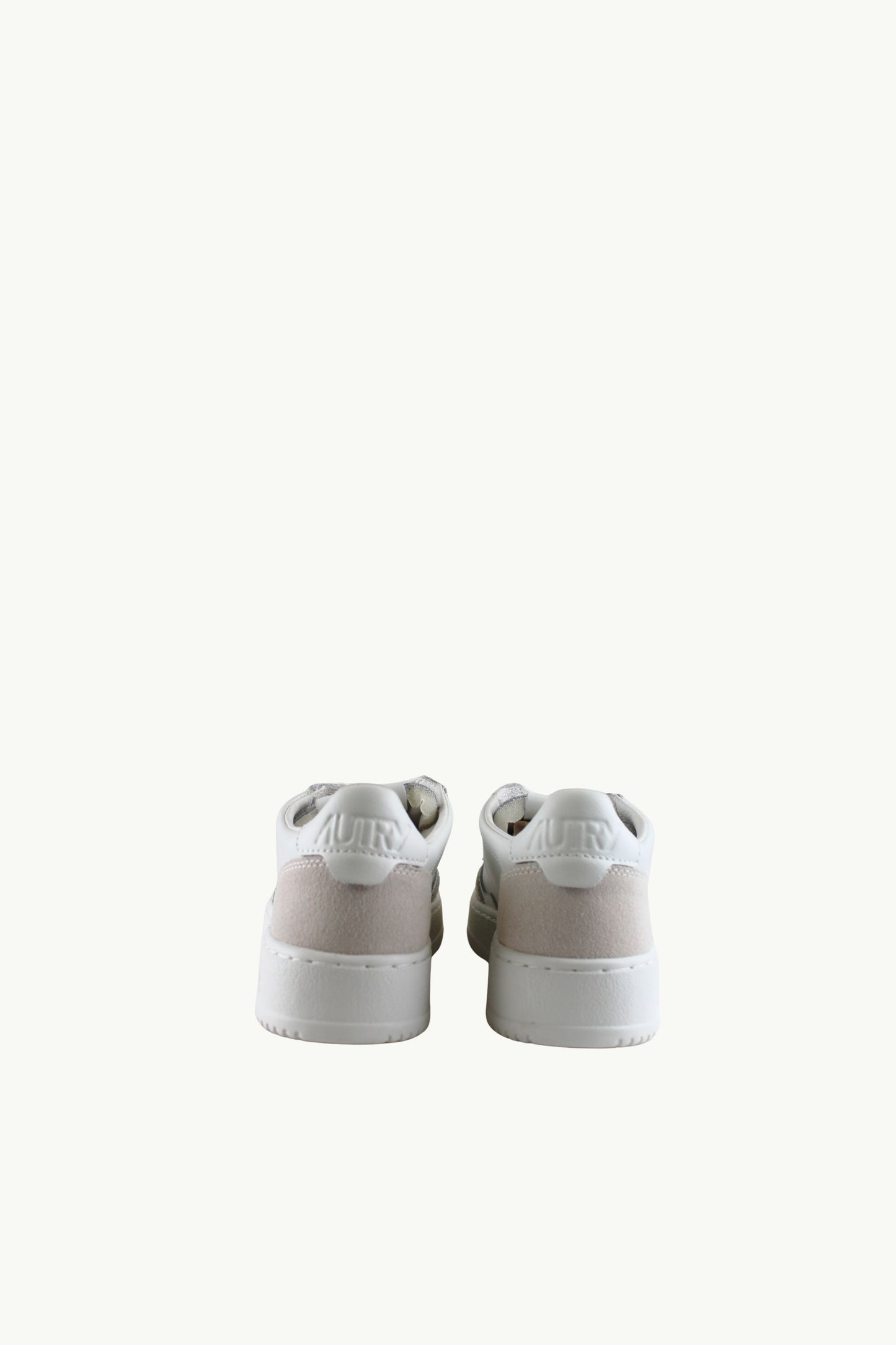  Autry Medalist Low Wom Leat Suede Bianco - 3