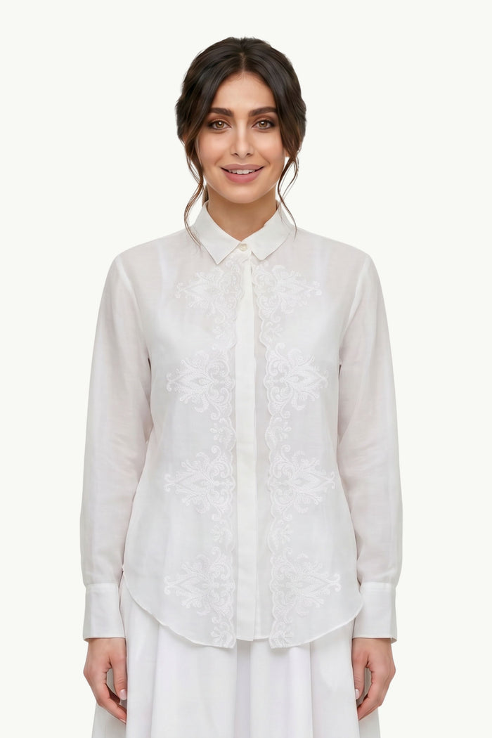 Camicia Maschile Voile Cotone Seta  Donna Forte_Forte