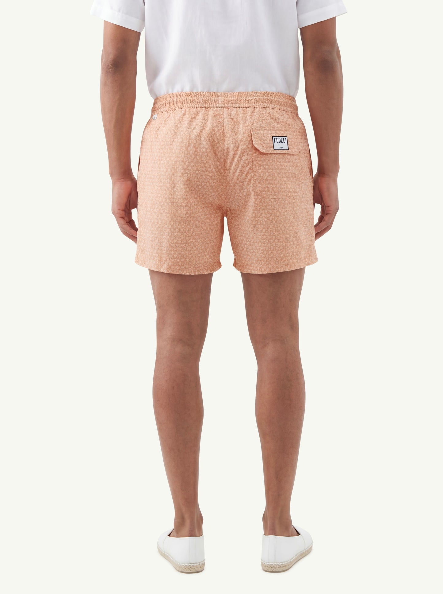  Fedeli Mens Faithful Printed Madeira Airstop Swimsuit Arancione - 2