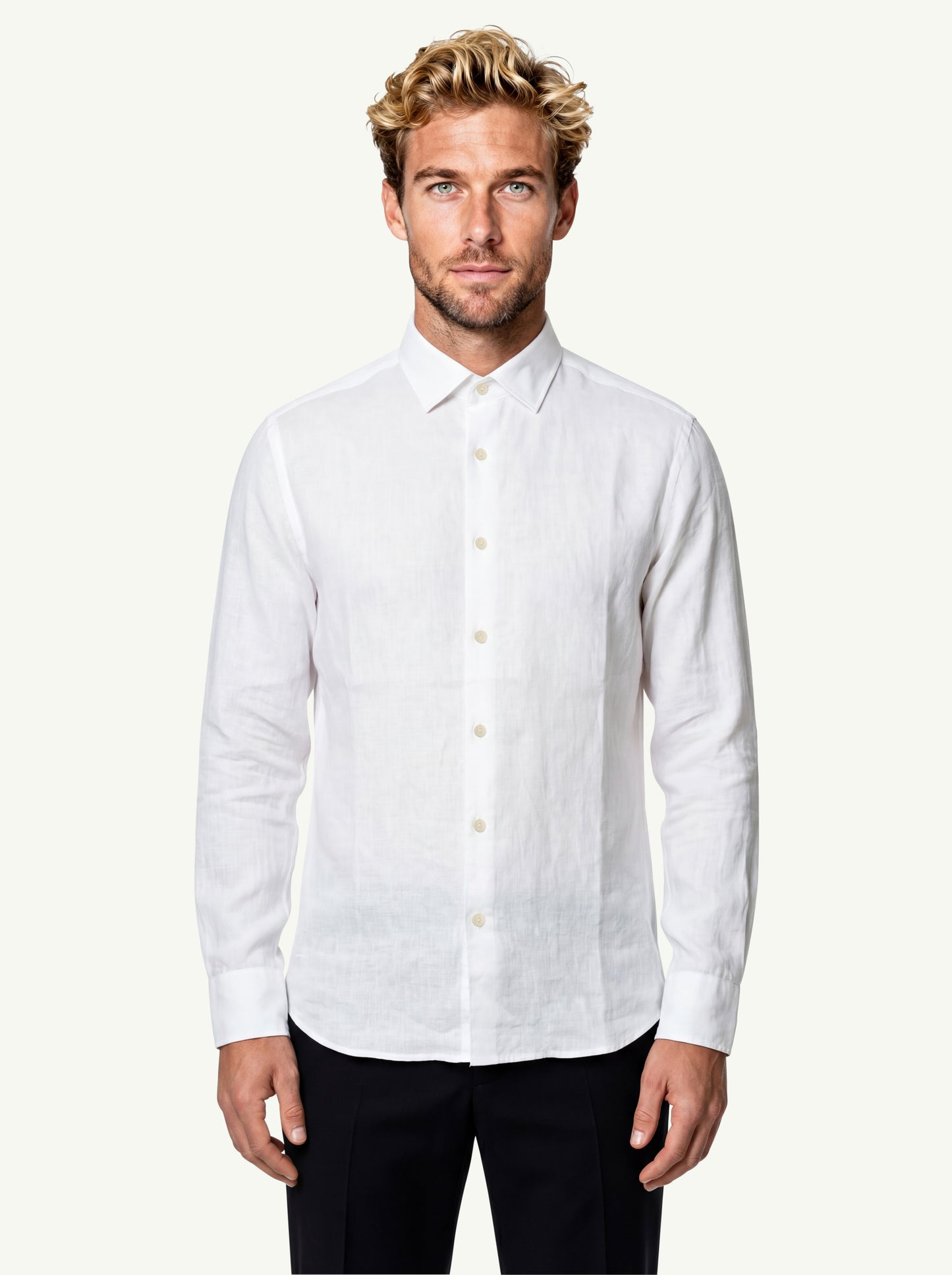  Mc2 Saint Barth Camicia Lino Bianco - 1