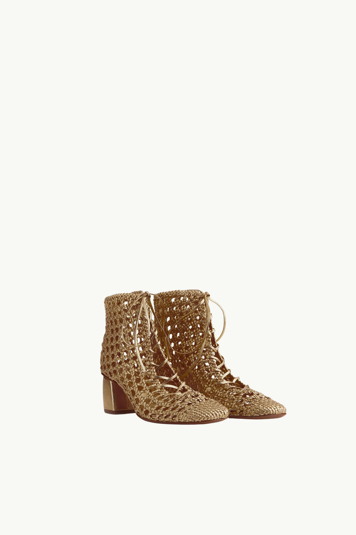 Strong_Strong Women's Chic Hand-Woven Ankle Boot-2