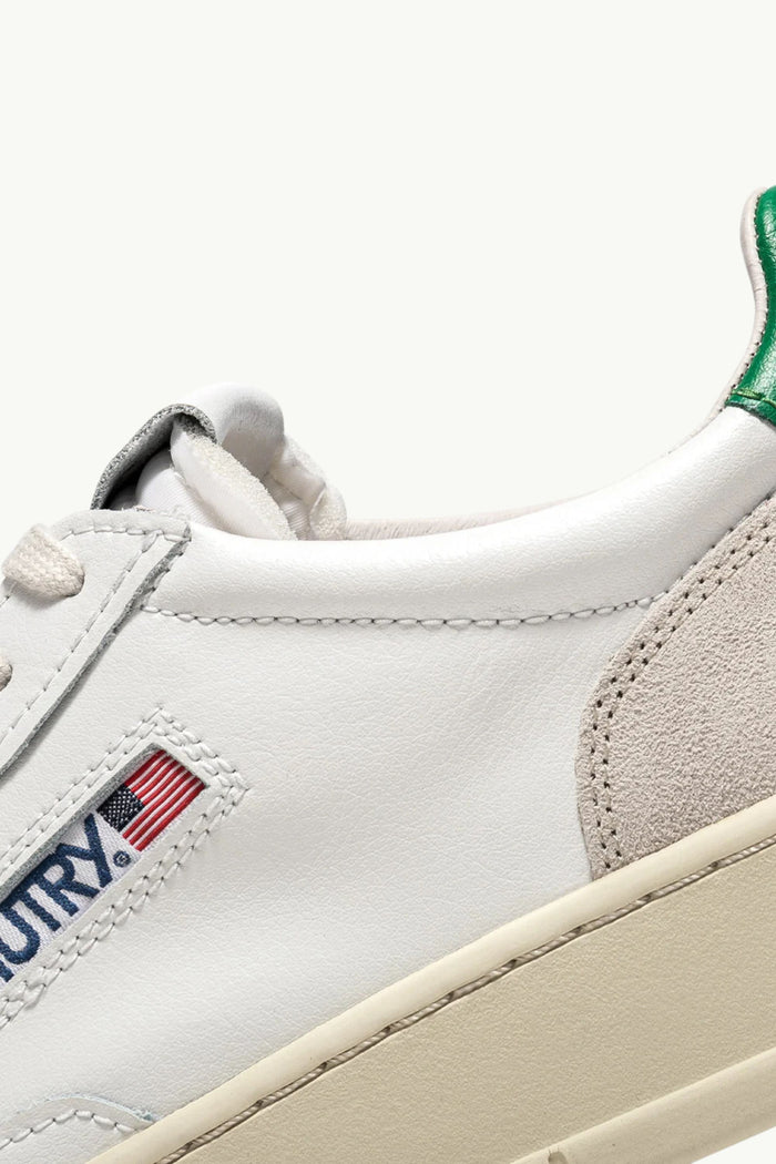  Autry Sneakers Medalist Low Man Leat Suede Men's Bianco - 6