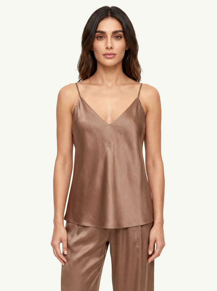  Forte_forte Sliptop Raso Seta Marrone - 3