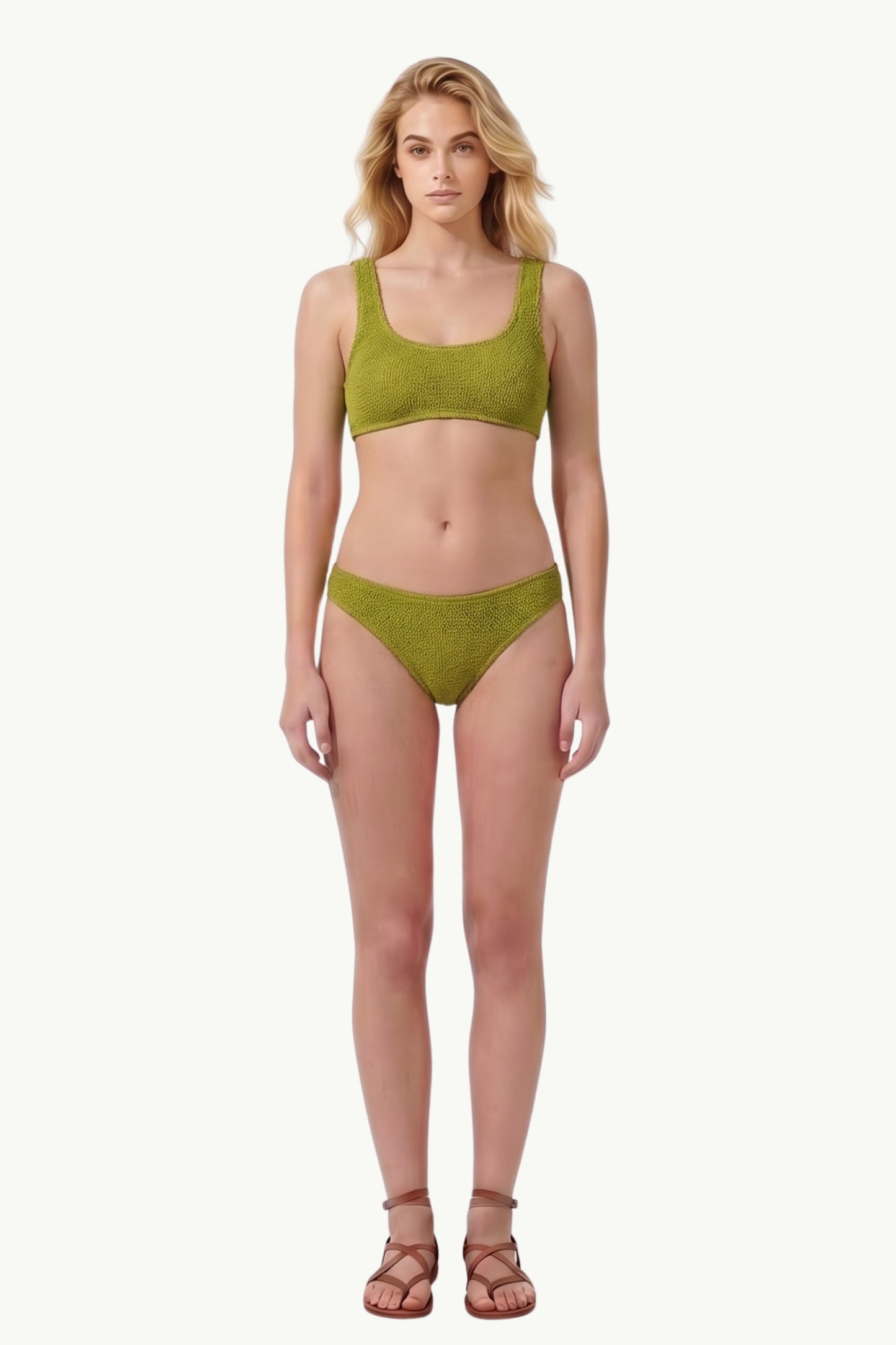  Mc2 Saint Barth Crinkle Normal Coverage Bottom Verde - 7