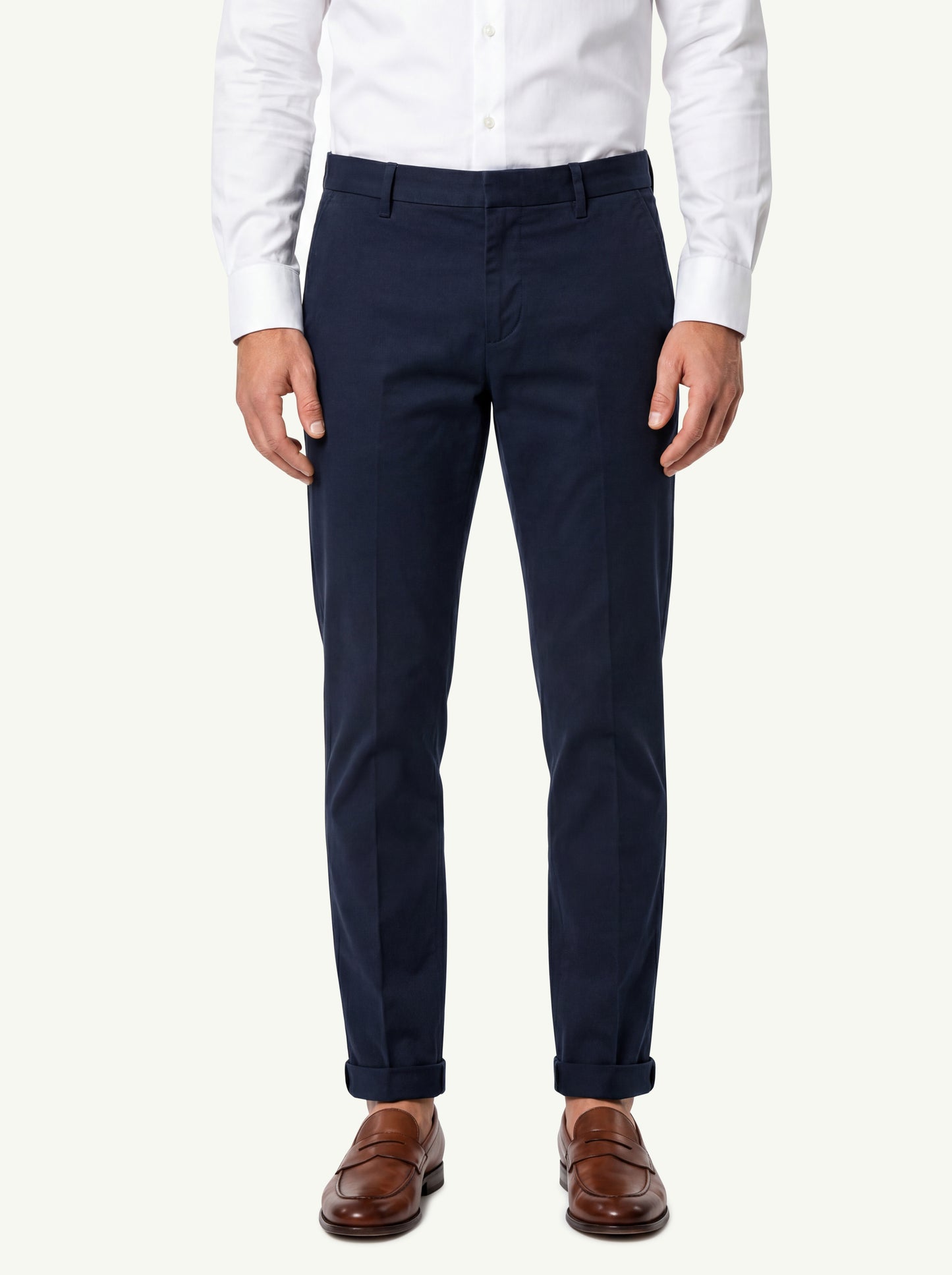  Dondup Gaubert Slim Chino Trousers Men Blu - 1