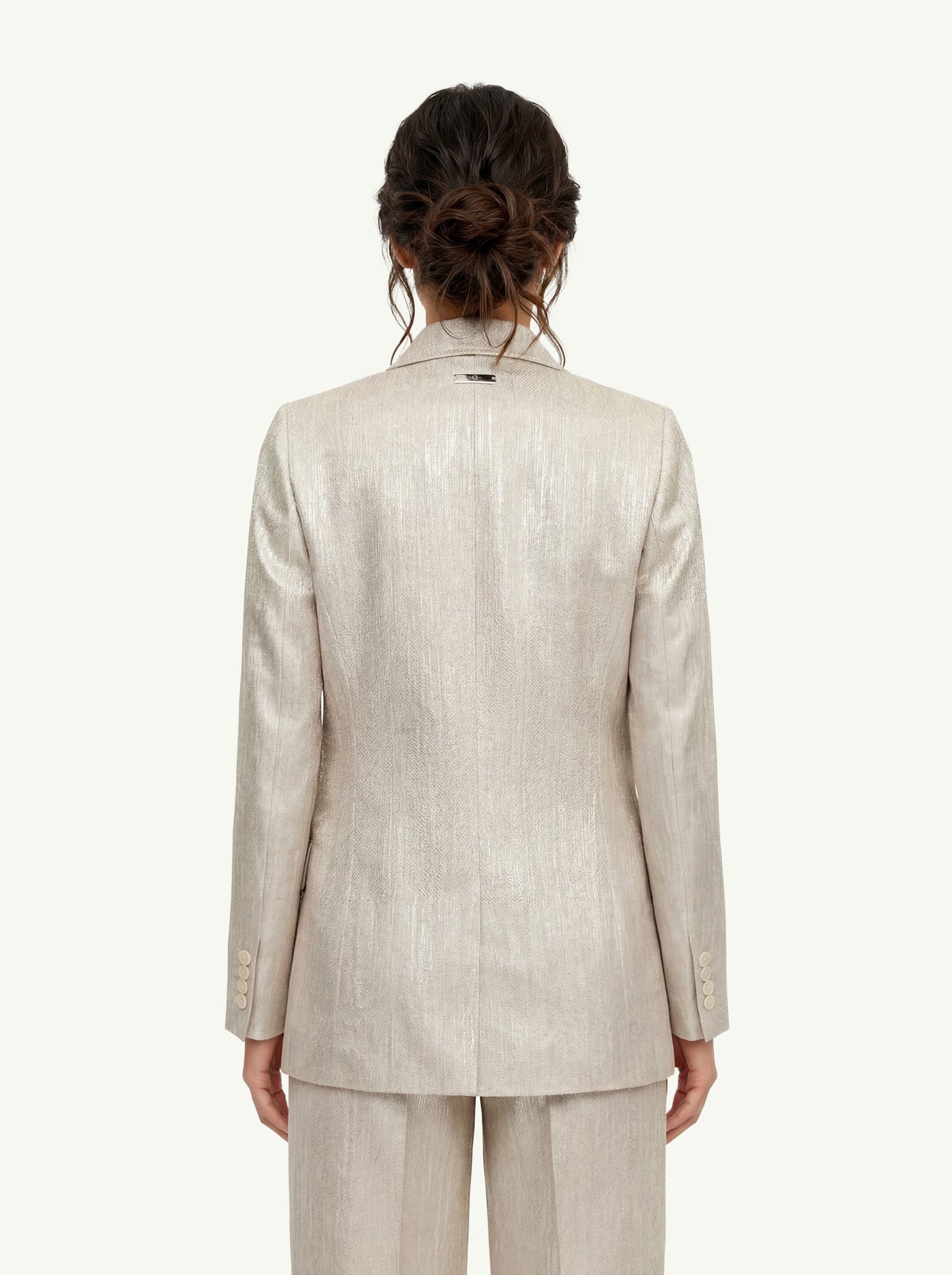  Peserico Blazer Resca Di Lino Beige - 2
