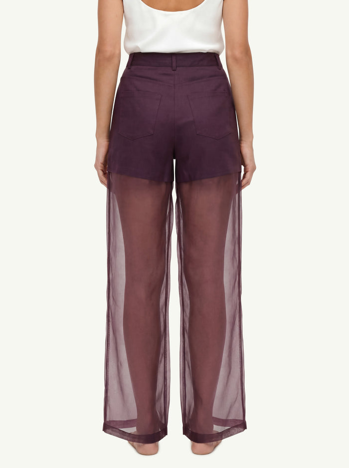 Pantalone 5 Tasche In Organza  Donna Federica Tosi-2