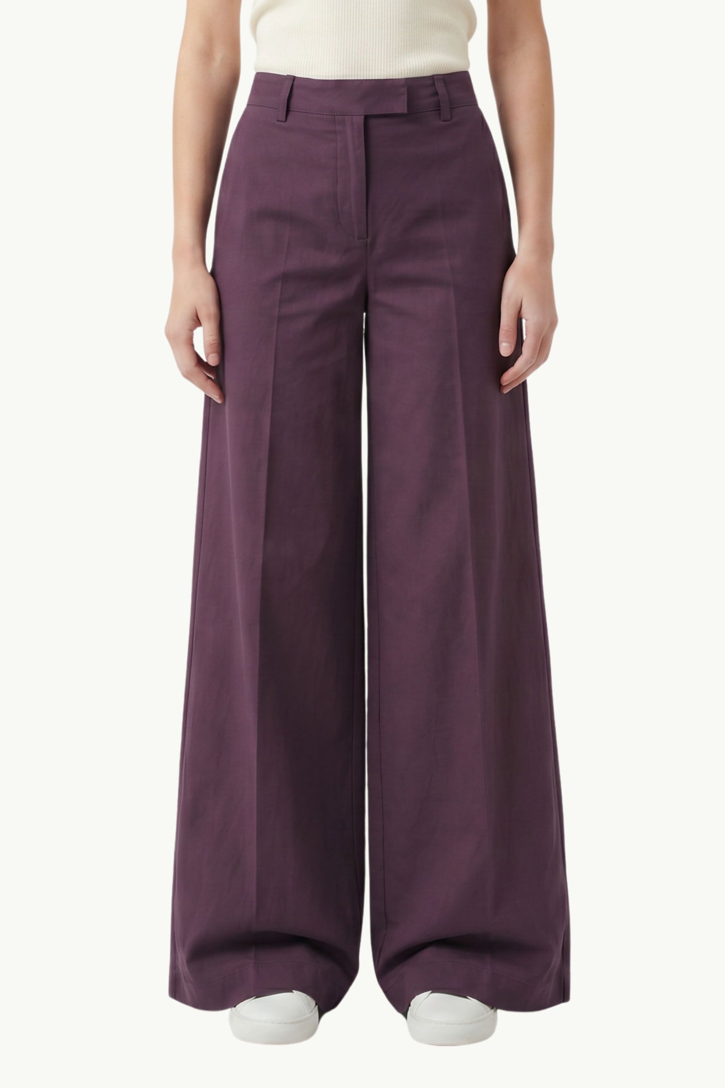  Federica Tosi Pantalone 5 Tasche Wide Bordeaux - 1