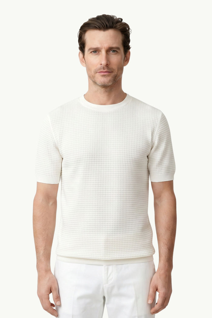 T-Shirt P. Rejilla Cotsilk Mm  Uomo Dote
