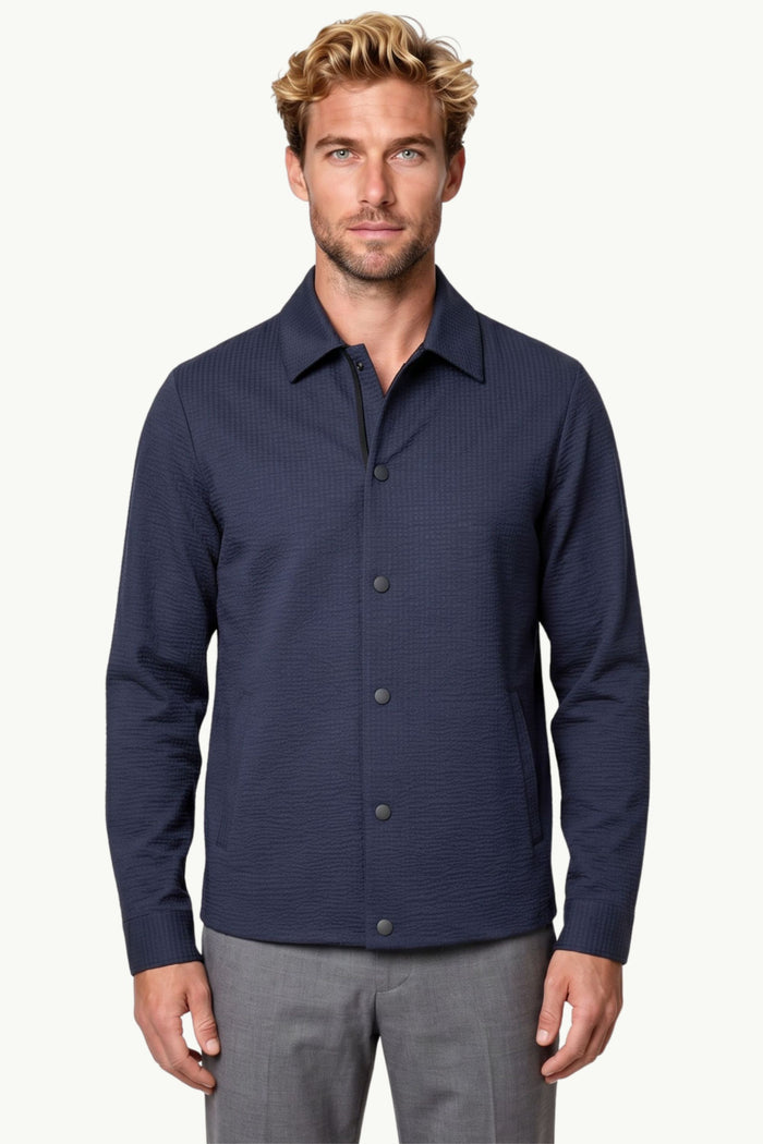 Men Coach Jacket Coolmax Seesucker  Uomo Harris Wharf London