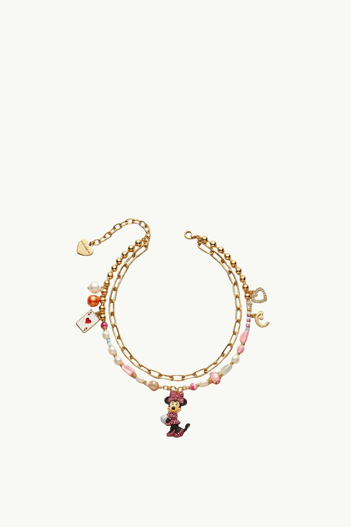 Stainless Steel And Enameled Mouse Charm  Donna Minimeparis