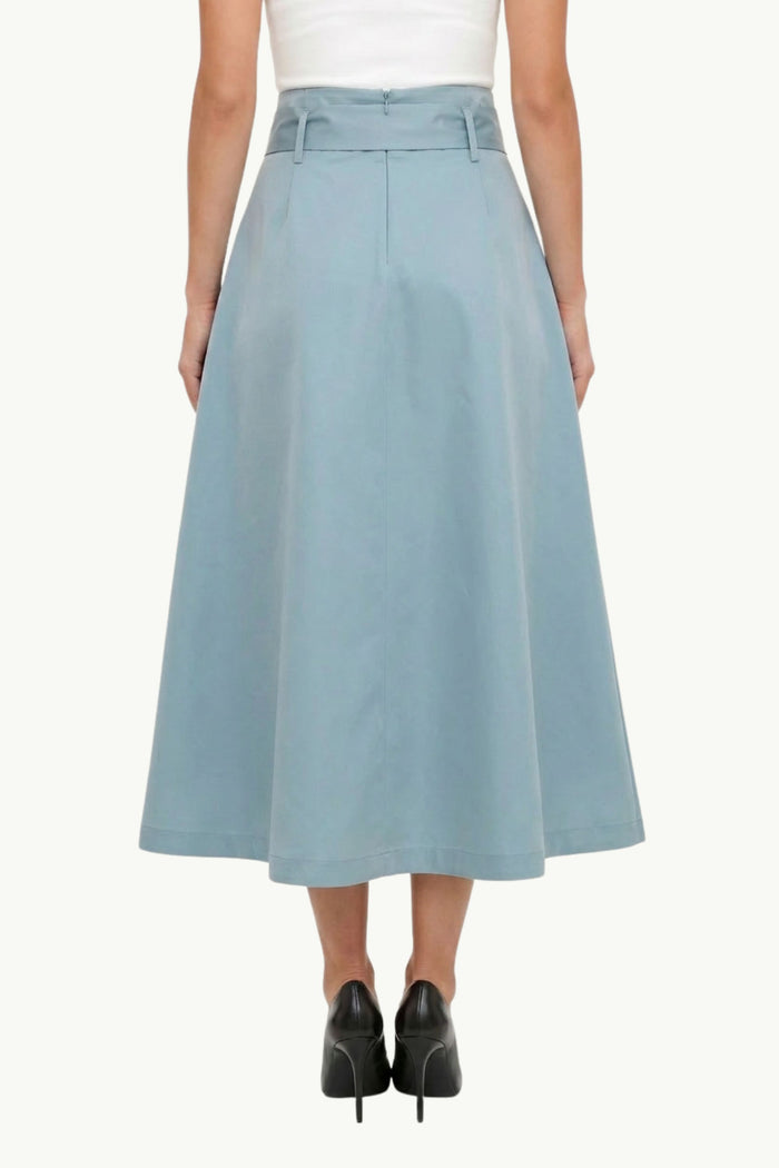 Gonna Lunga Taffeta Fusciacca Donna D.Exterior-2