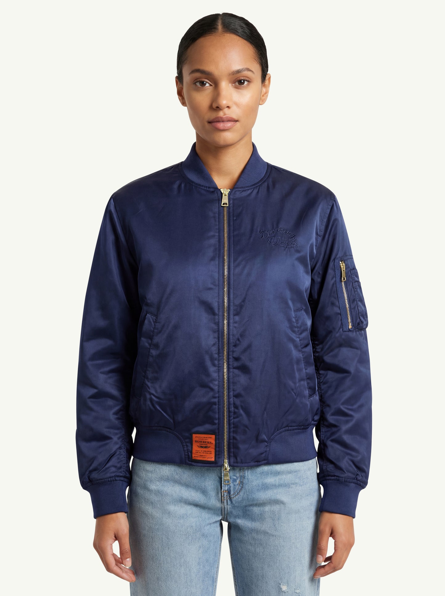  Bombers-w Ballerina Bomber Jacket For Women Blu - 1