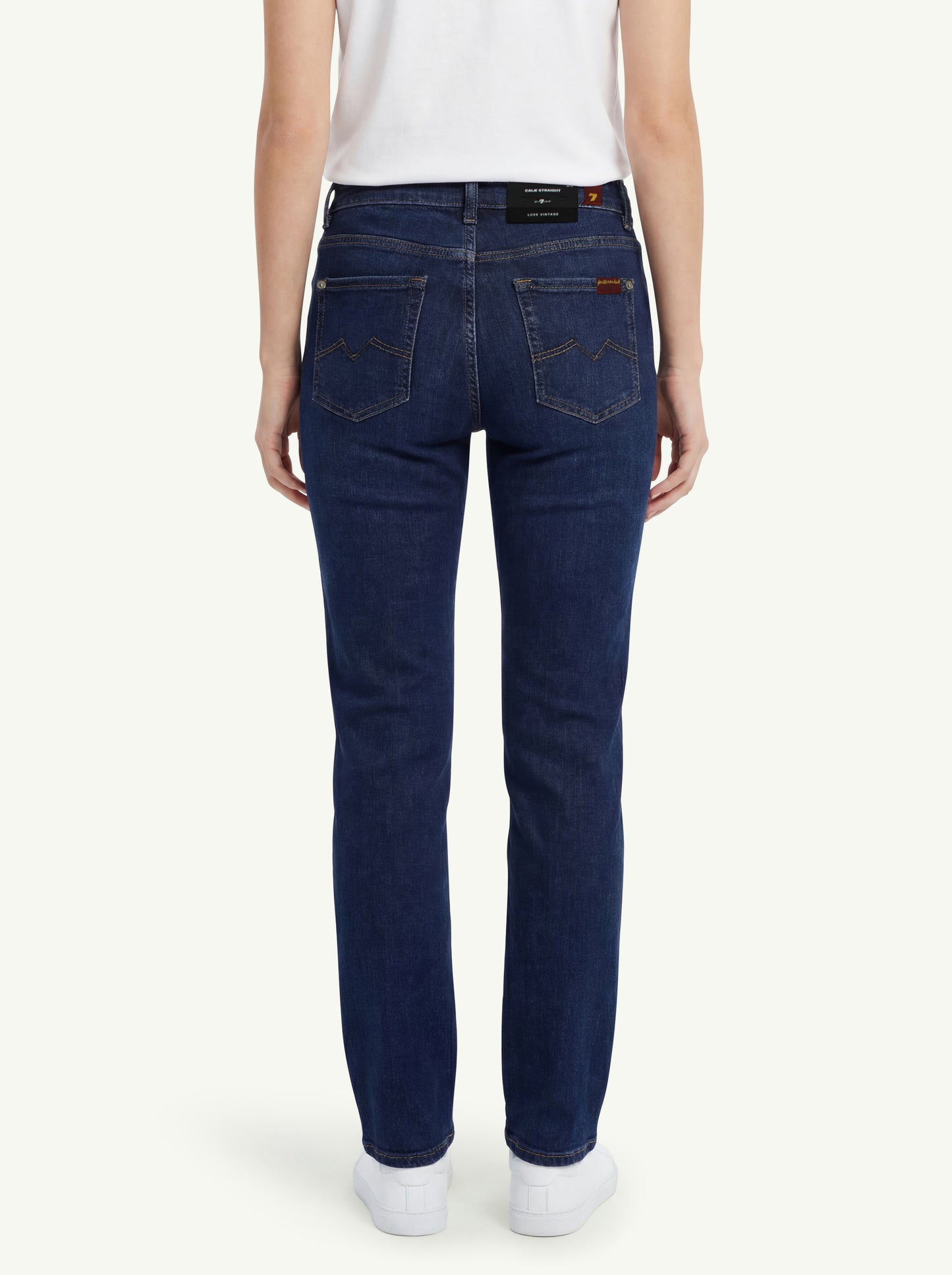  7 For All Mankind Jeans Calie Straight Bluecrest Blu - 2