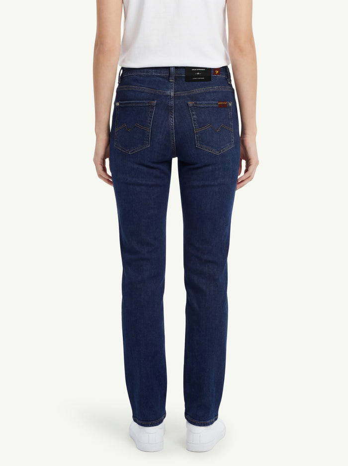  7 For All Mankind Jeans Calie Straight Bluecrest Blu - 2