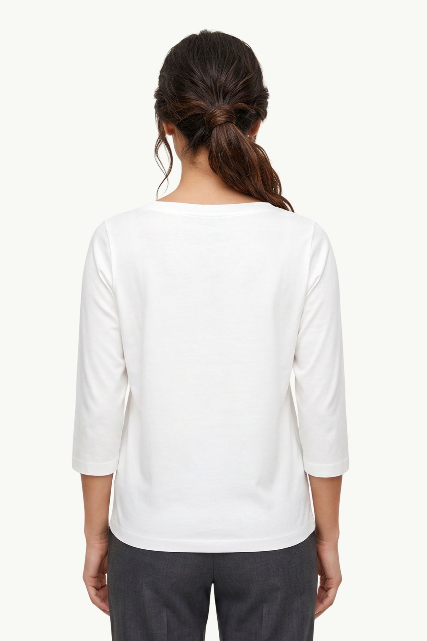  Zanone T-shirt Barca 3/4 Bianco - 2