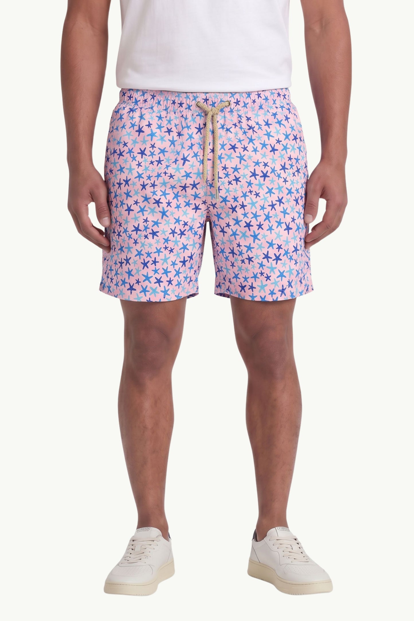  Mc2 Saint Barth Men's Ultralight Stretch Swim Trunks Rosa - 1