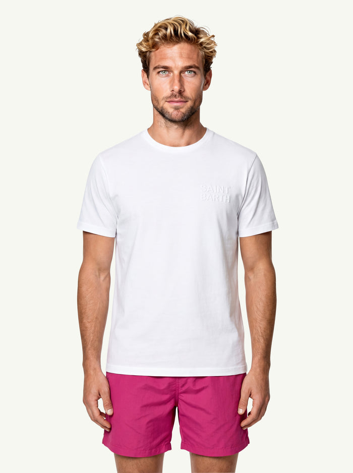 T-Shirt In Cotone  Uomo Mc2 Saint Barth