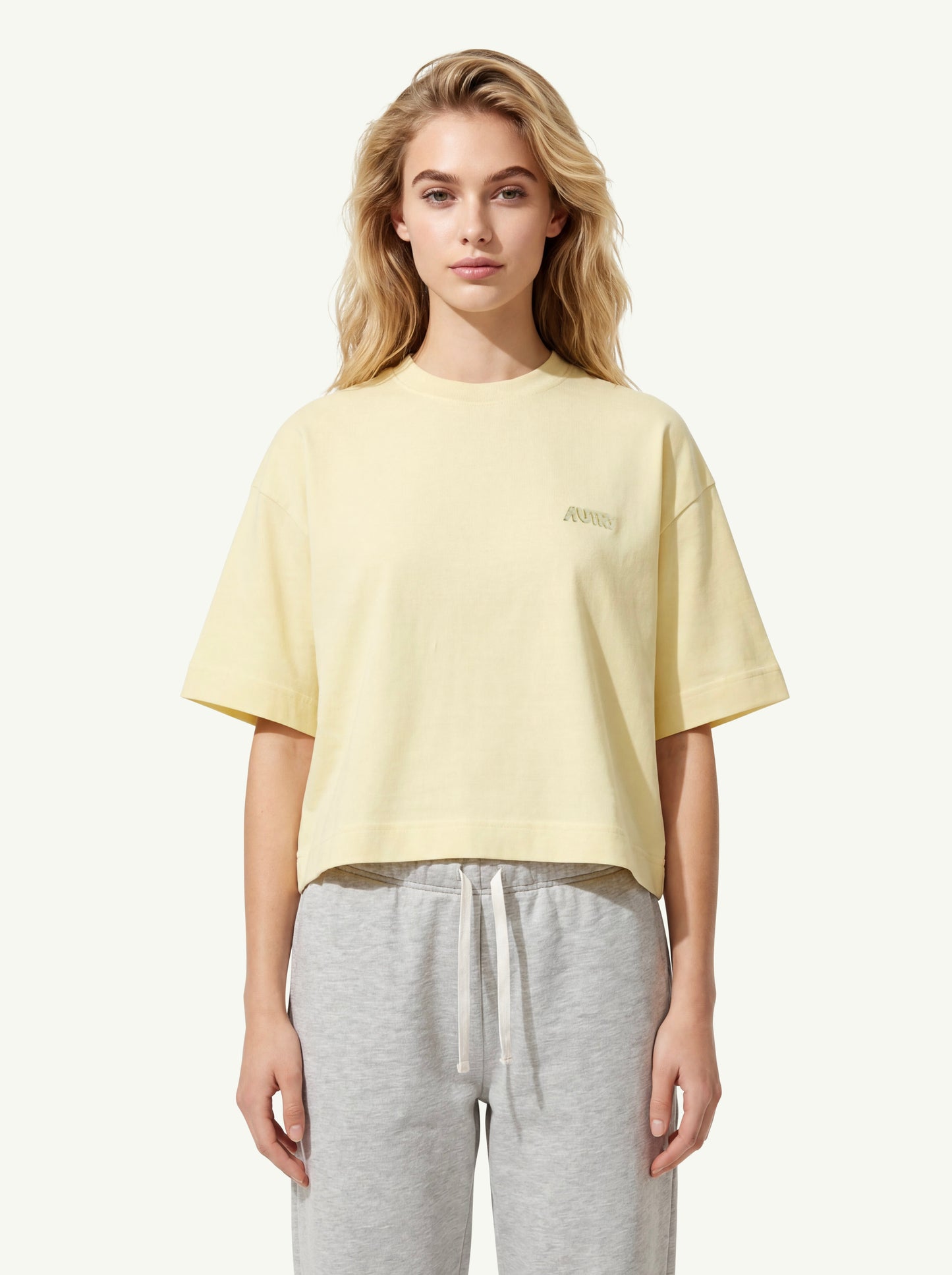  Autry T-shirt Main Wom Giallo - 1