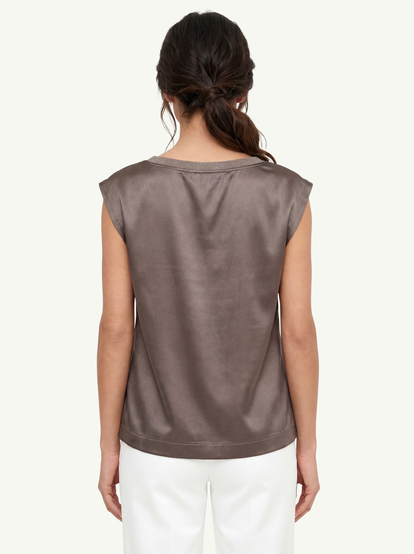  Purotatto Top With Seqiuns Marrone - 2