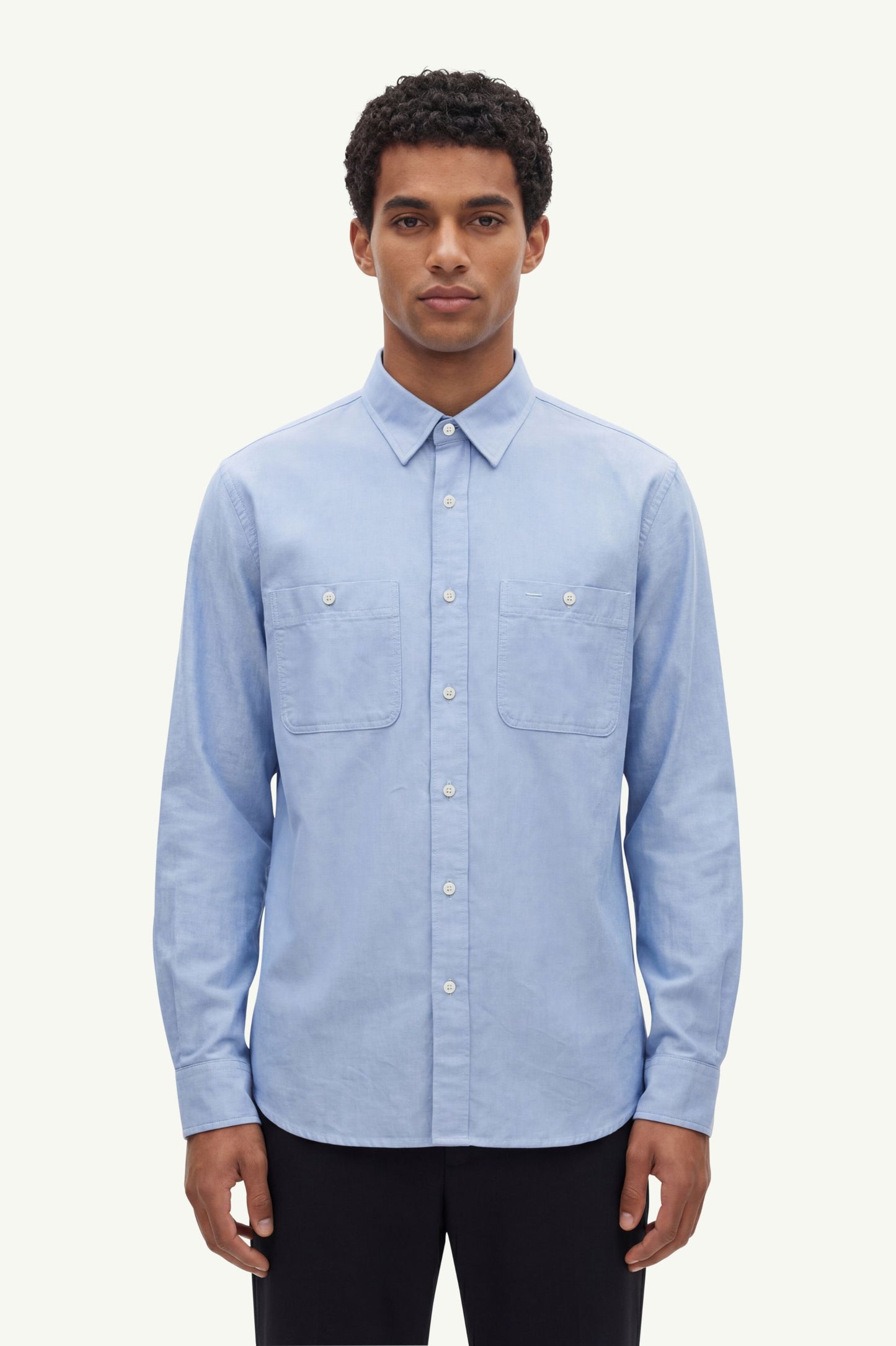  Aspesi Camicia New C Slim Blu - 3