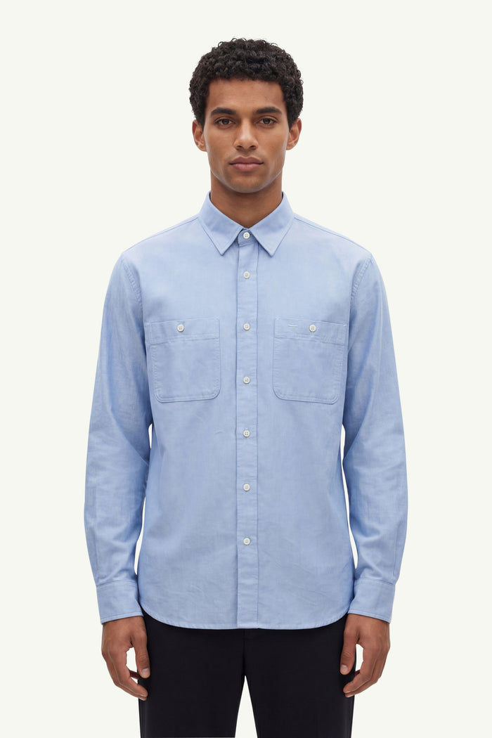  Aspesi Camicia New C Slim Blu - 3