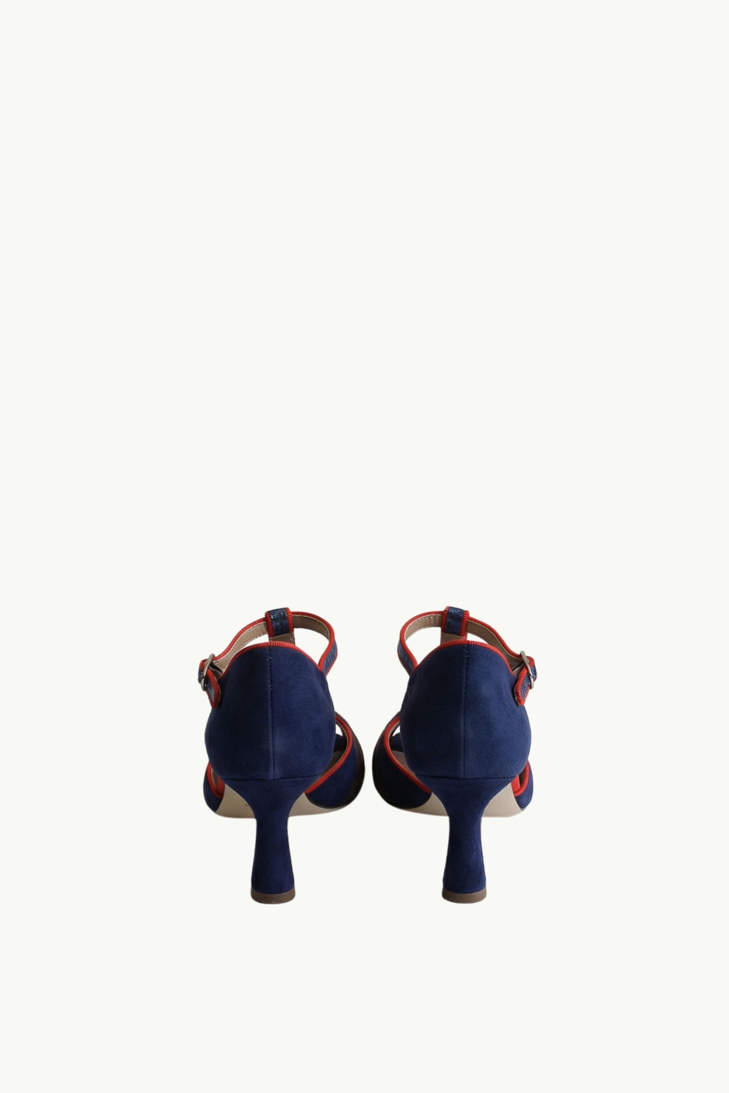  Gielle Viareggio Scarpa Con Tacco Camoscio Cosmos Blu - 3