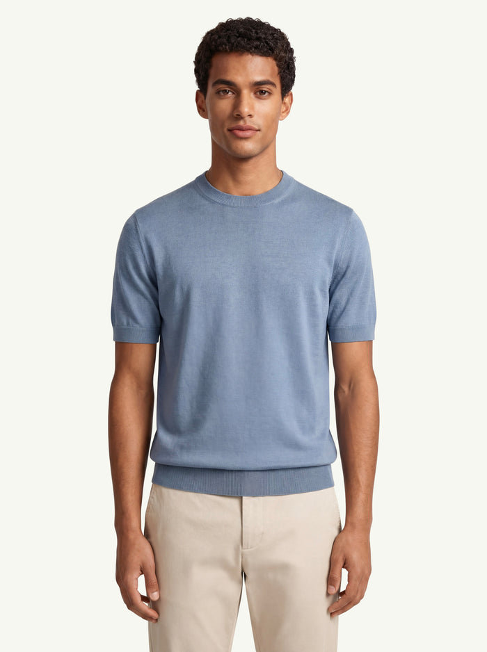  Zanone Maglia Giro Mc Azzurro - 3