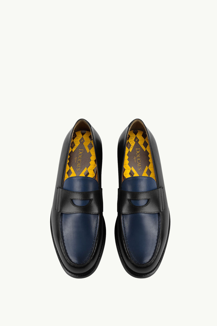  Doucal's Men's Penny Deco Loafer Nero - 3