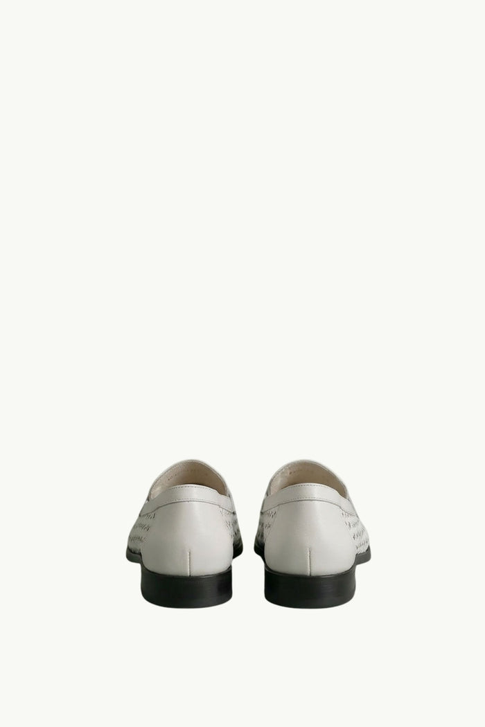  Doucal's Women's Genuine Nappine Woven Slipper Bianco - 3