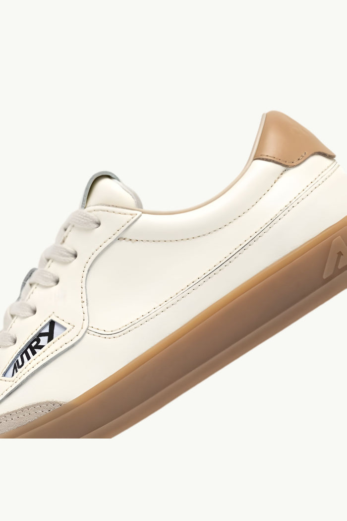  Autry Windscape Low Wom Leat Sude Bianco - 6