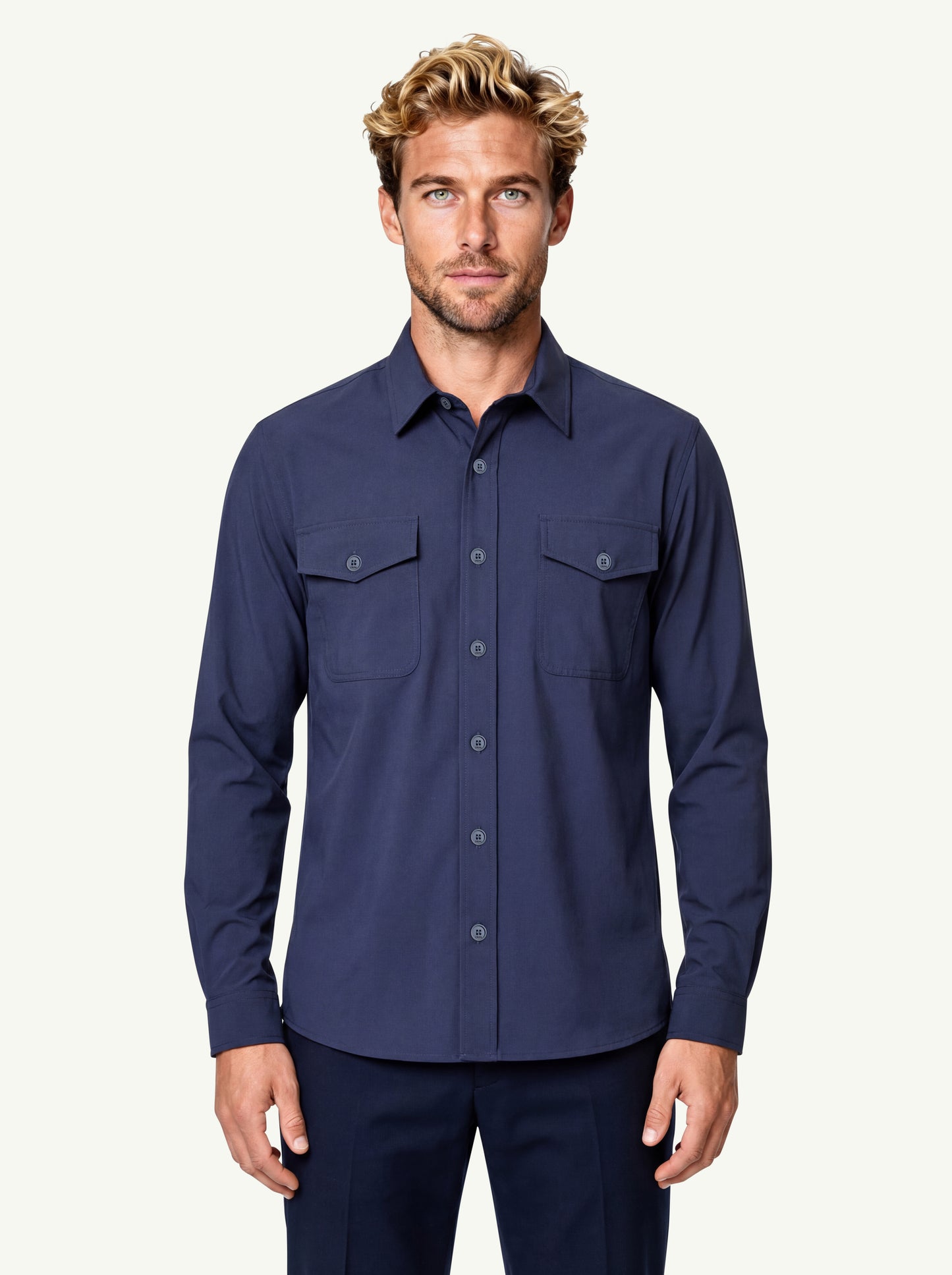  Cruna Overshirt Blu - 1