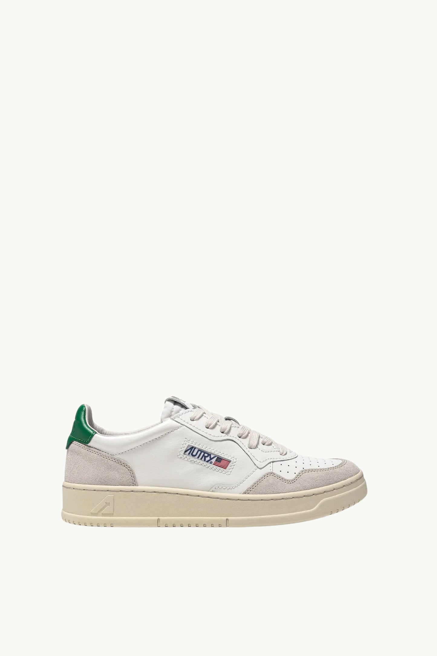  Autry Sneakers Medalist Low Man Leat Suede Bianco - 1
