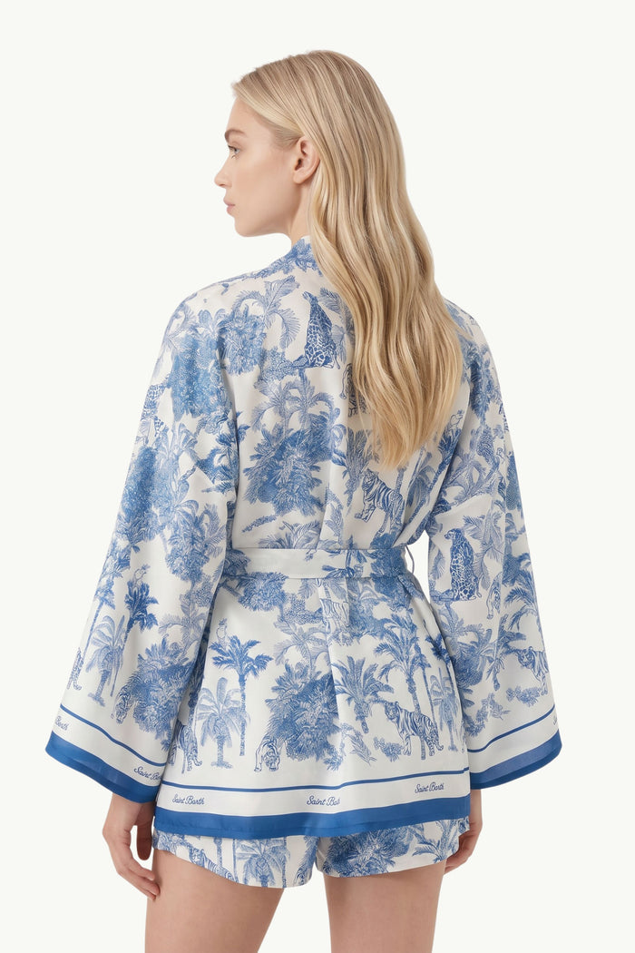  Mc2 Saint Barth Kimono Blu - 2