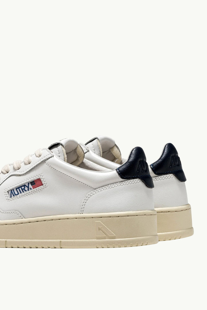  Autry Sneakers Medalist Low Man Leat Leat Bianco - 2