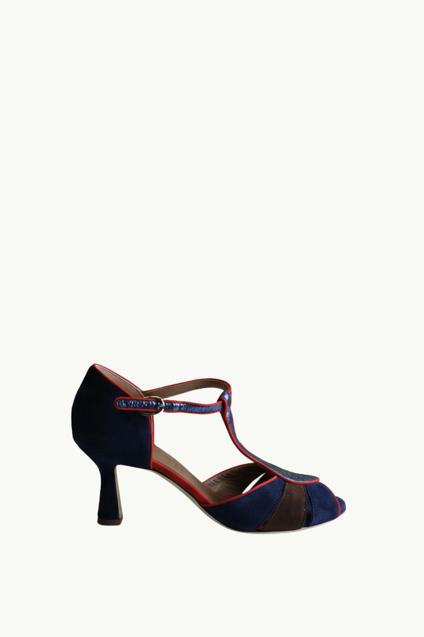  Gielle Viareggio Scarpa Con Tacco Camoscio Cosmos Blu - 1
