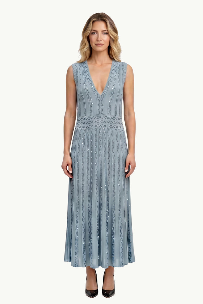 Abito Scollo A V Lux Donna D.Exterior