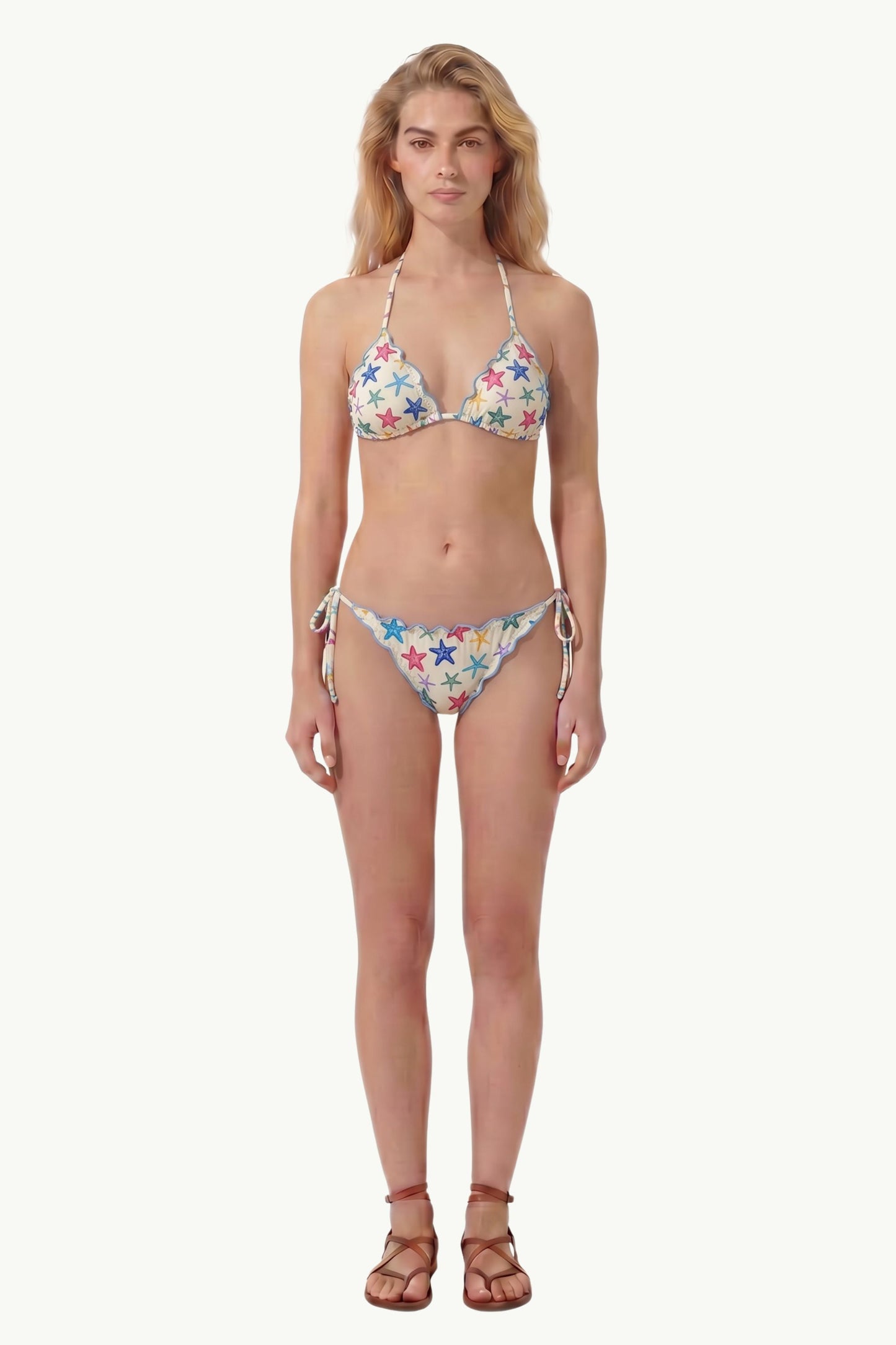  Mc2 Saint Barth Frou Frou Full Adjustable Triangle Bikini Multicolor - 3