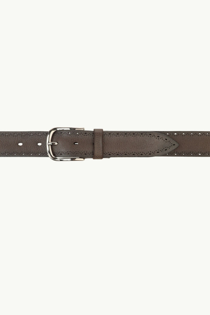  Orciani Cintura Chevrette In Pelle Marrone - 3