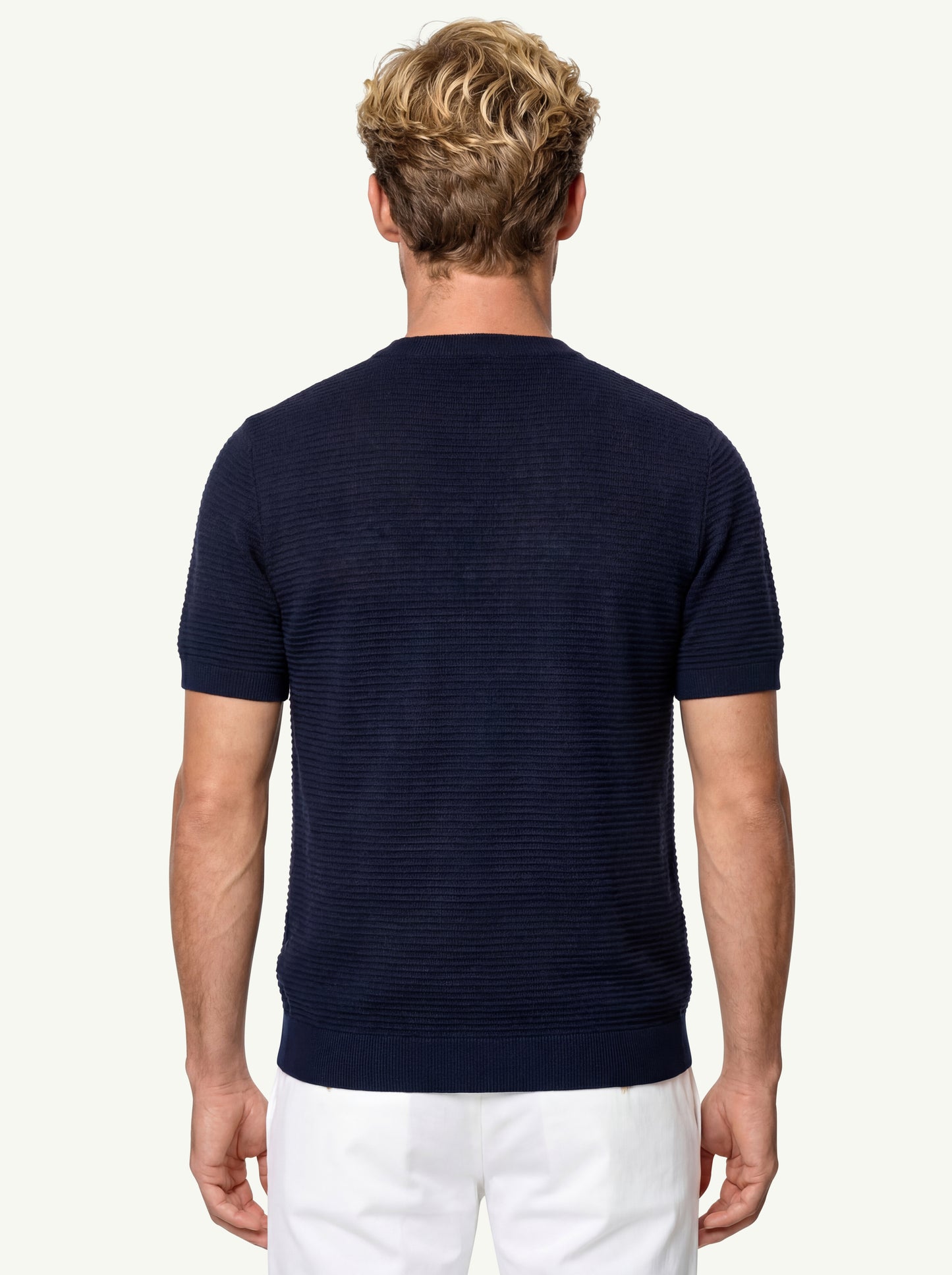  Magazzino Ricambi Maglia Girocollo Zig Zag Blu - 2